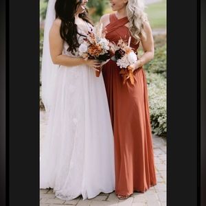 Formal Dress in Terracotta